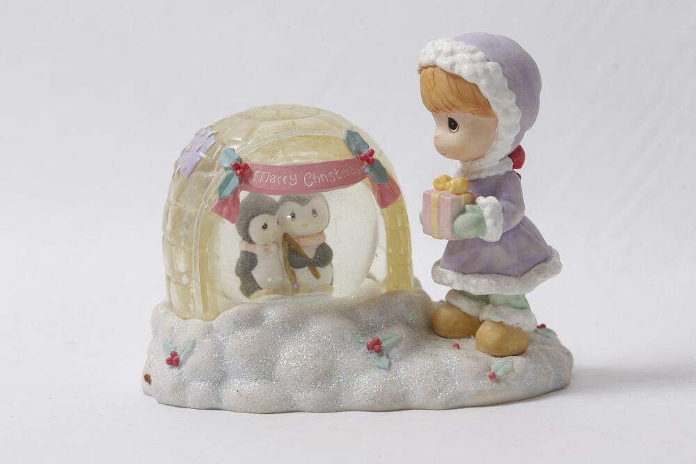 2000 Precious Moments Merry Christmas Waterball Snowglobe ~ 260917-WH 607